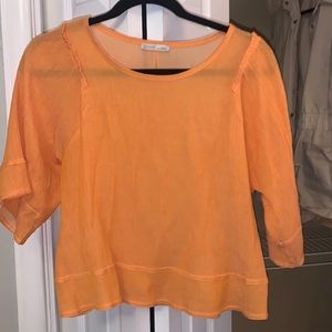 Great condition Orange Zara L top
